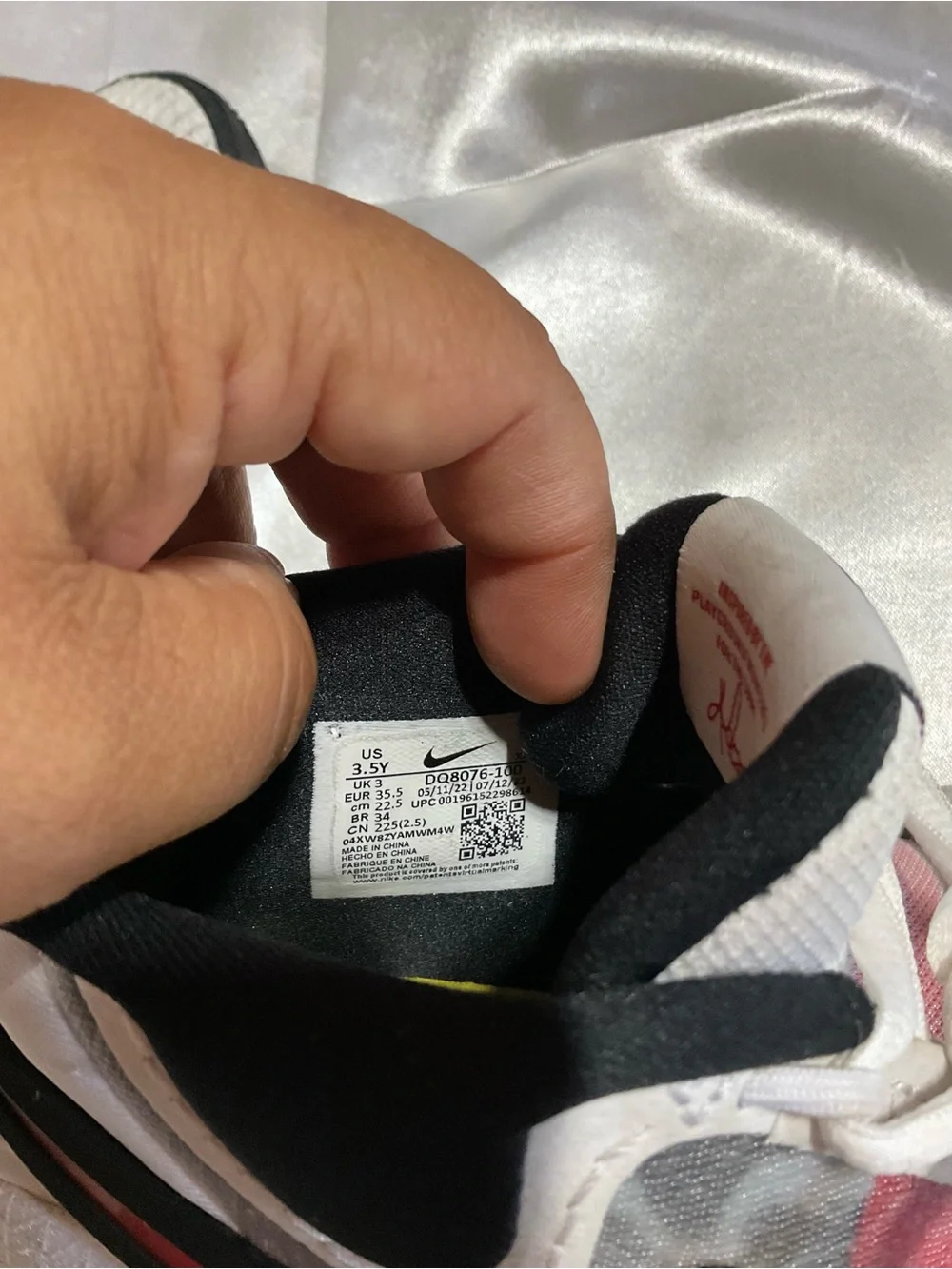 Nike Kids Sneakers White, Pink, Black